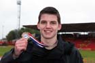 James Turnbull (Gateshead College) 3rd 110 metres hurdles and 2nd in the 400 metres hurdles, British College Championships, Gateshead International Stadium.